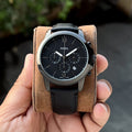 Fossil Neutra Black Dial Chronograph Leather Belt Men's Watch