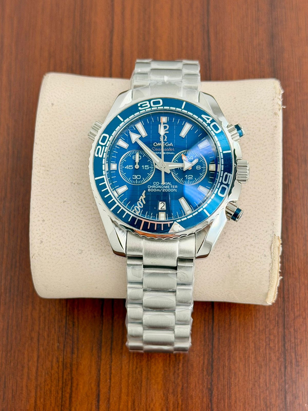 Omega Seamaster Planet Ocean Chronograph Black Dial Men's Watch