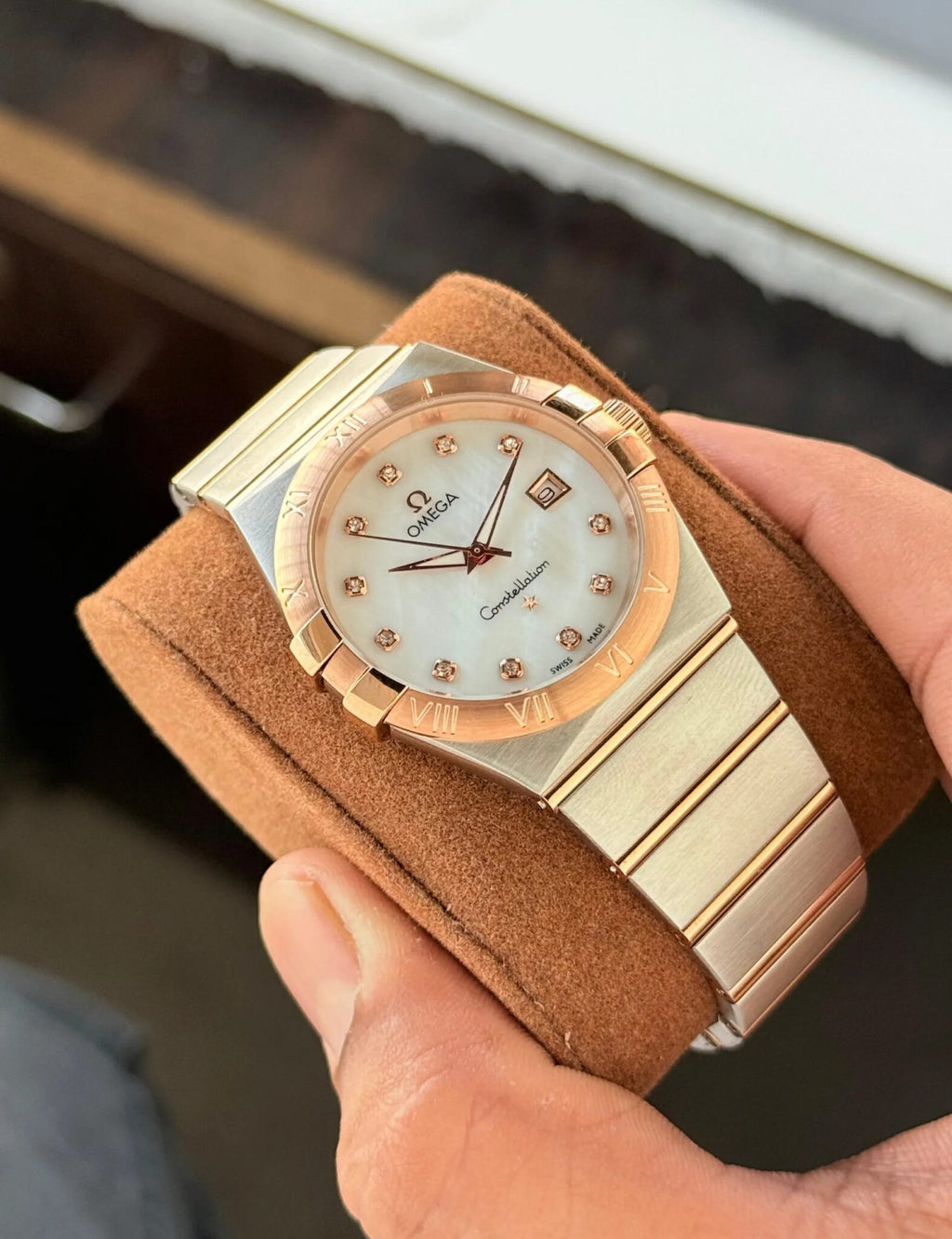 Omega Constellation White Dial Analog Men's Watch
