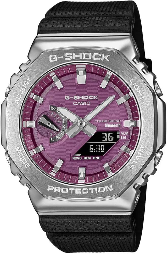CASIO G-SHOCK GBM-2100A-4BDR Burgundy Analog-Digital dial Bio-Based Resin Band G1735 Watch