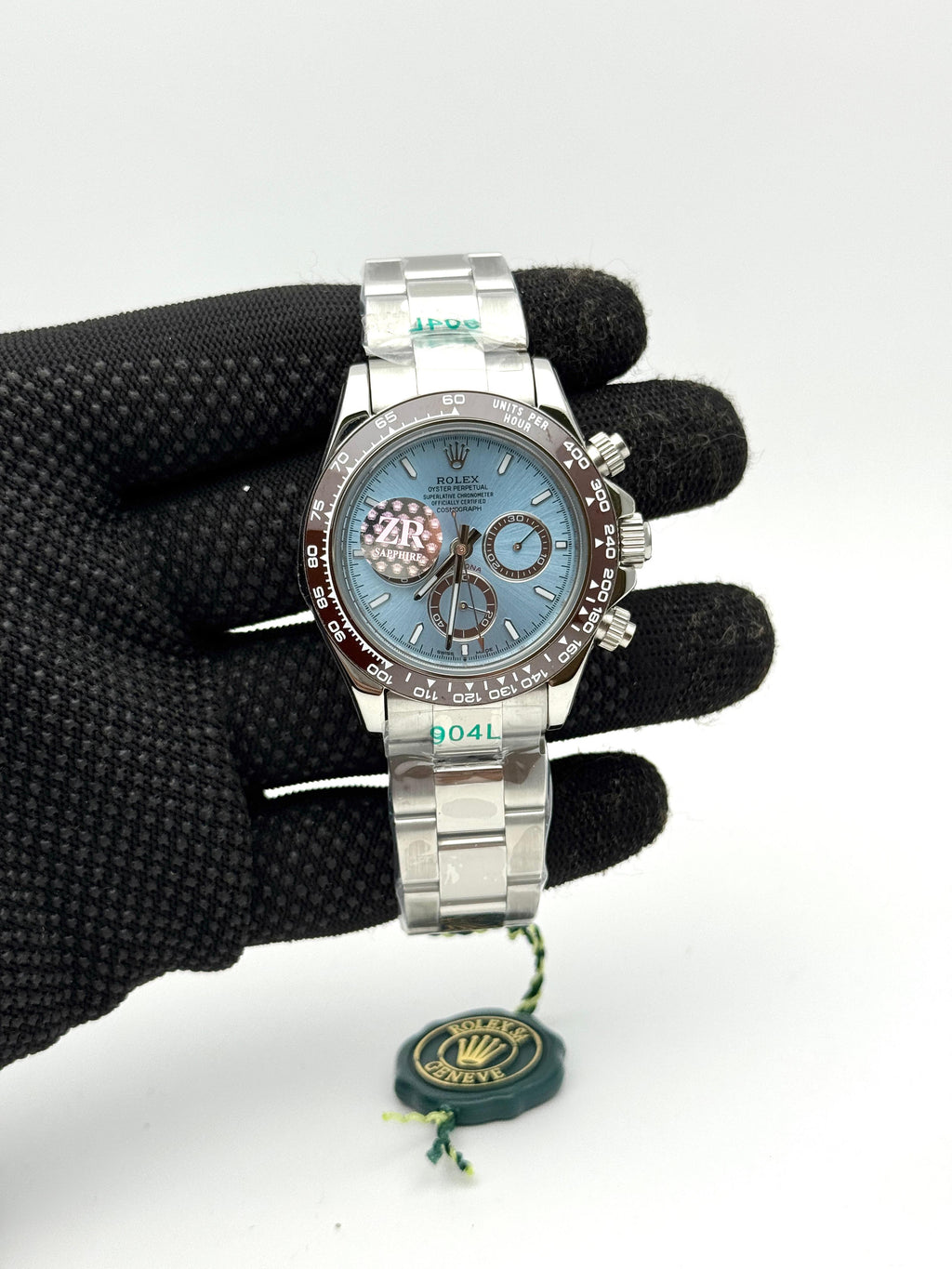 Rolex Automatic Brown And Silver Dial Analog Chronograph Round Men's Watch