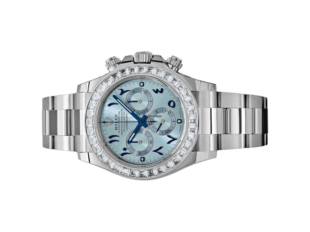 Rolex Cosmograph Daytona Arabic Sky Blue Dial Men's Watch