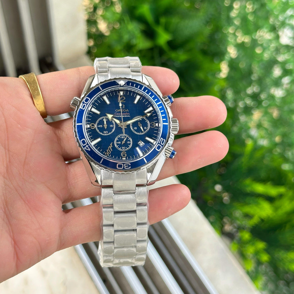 Omega Seamaster Planet Ocean Chronograph Black Dial Men's Watch