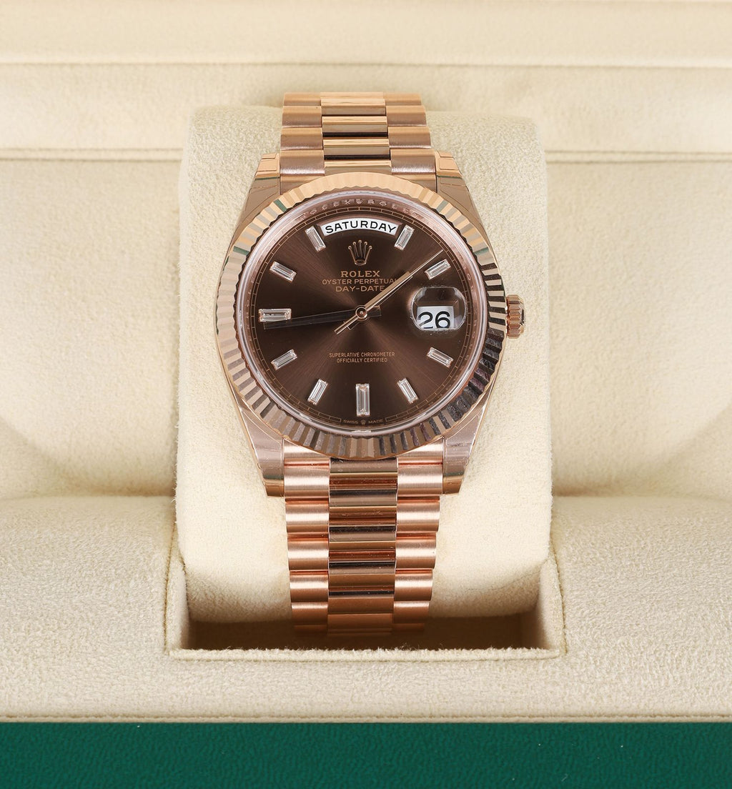 Rolex Day-Date Automatic Brown Dial Men's Watch