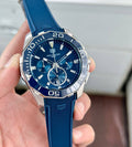 Tag Heuer Aquaracer Chronograph Blue Silicon Quartz Men's Watch