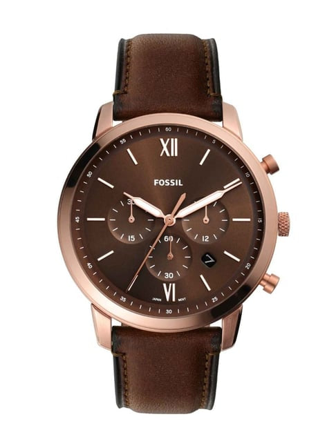 Fossil Neutra Chronograph Brown Leather Men's Watch