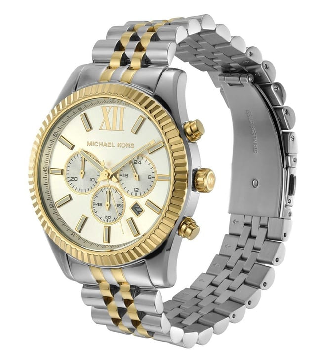 Michael kors 8603 Lexington Silver Dial Chronograph Watch for Men's