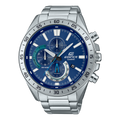 Casio Edifice EFV-620D-2AV Chronograph Blue Dial Metal Belt Men's Watch