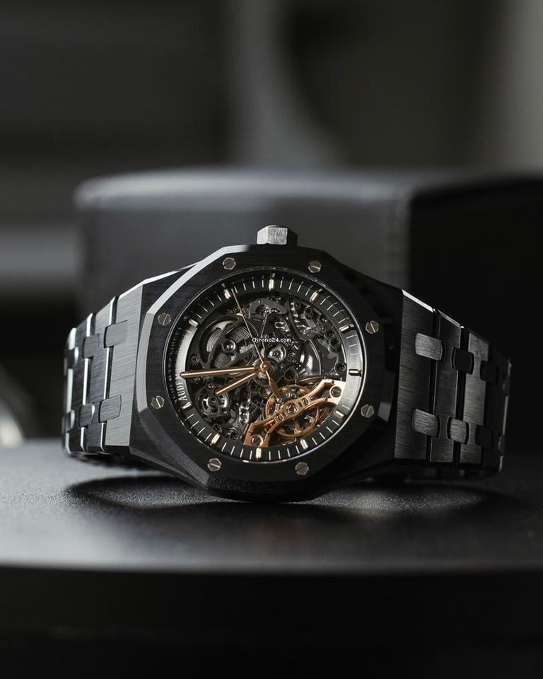 Audemars Piguet Royal Oak Double Balance Wheel Skeleton Black Automatic Men's Watch
