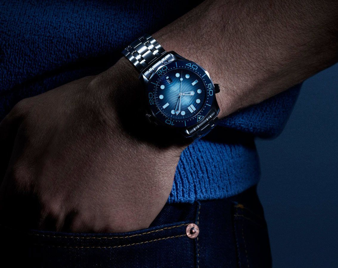 Omega Seamaster Diver 300M Blue Dial Mens Watch