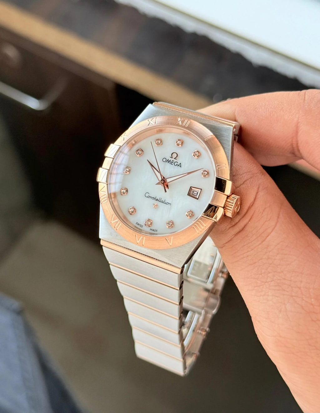 Omega Constellation White Dial Analog Men's Watch