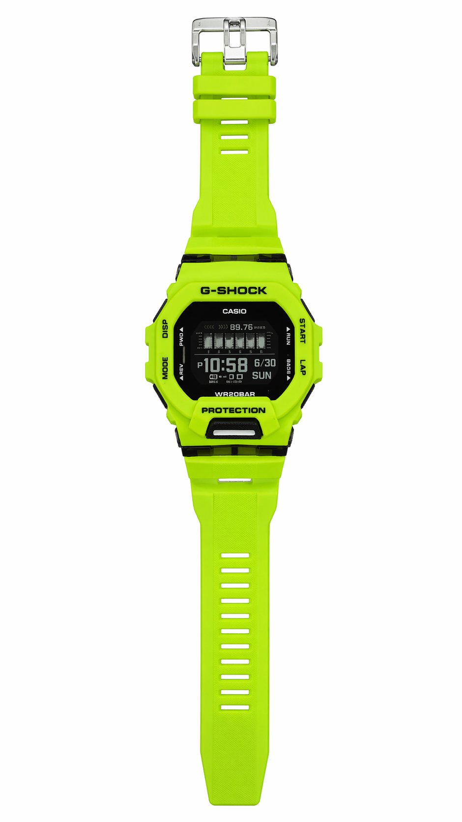 Casio G-Shock Dial Green Resin Strap Digital Watch - For Men G1146 (GBD-200-1DR)