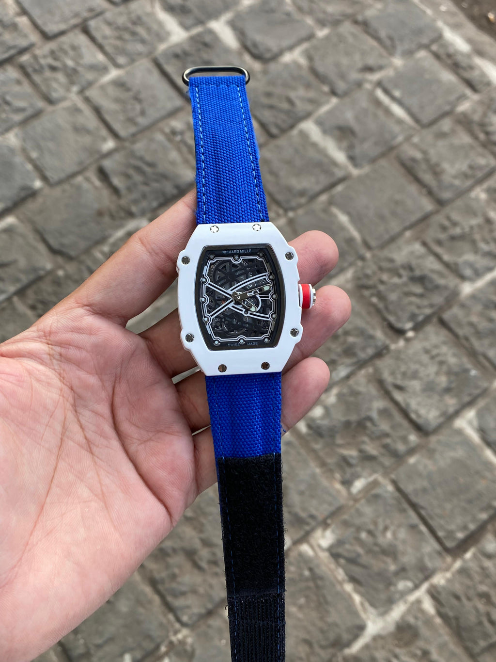 Richard Mille RM 67-02, Skeleton Dial Charles Leclerc Monaco Carbon Blue Men's Watch