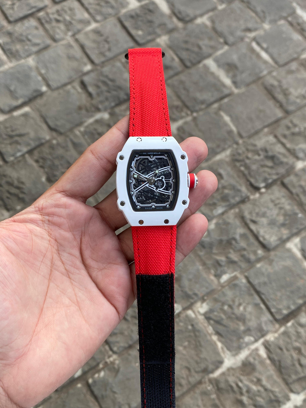 Richard Mille RM 67-02, Skeleton Dial Charles Leclerc Monaco Carbon Red Men's Watch