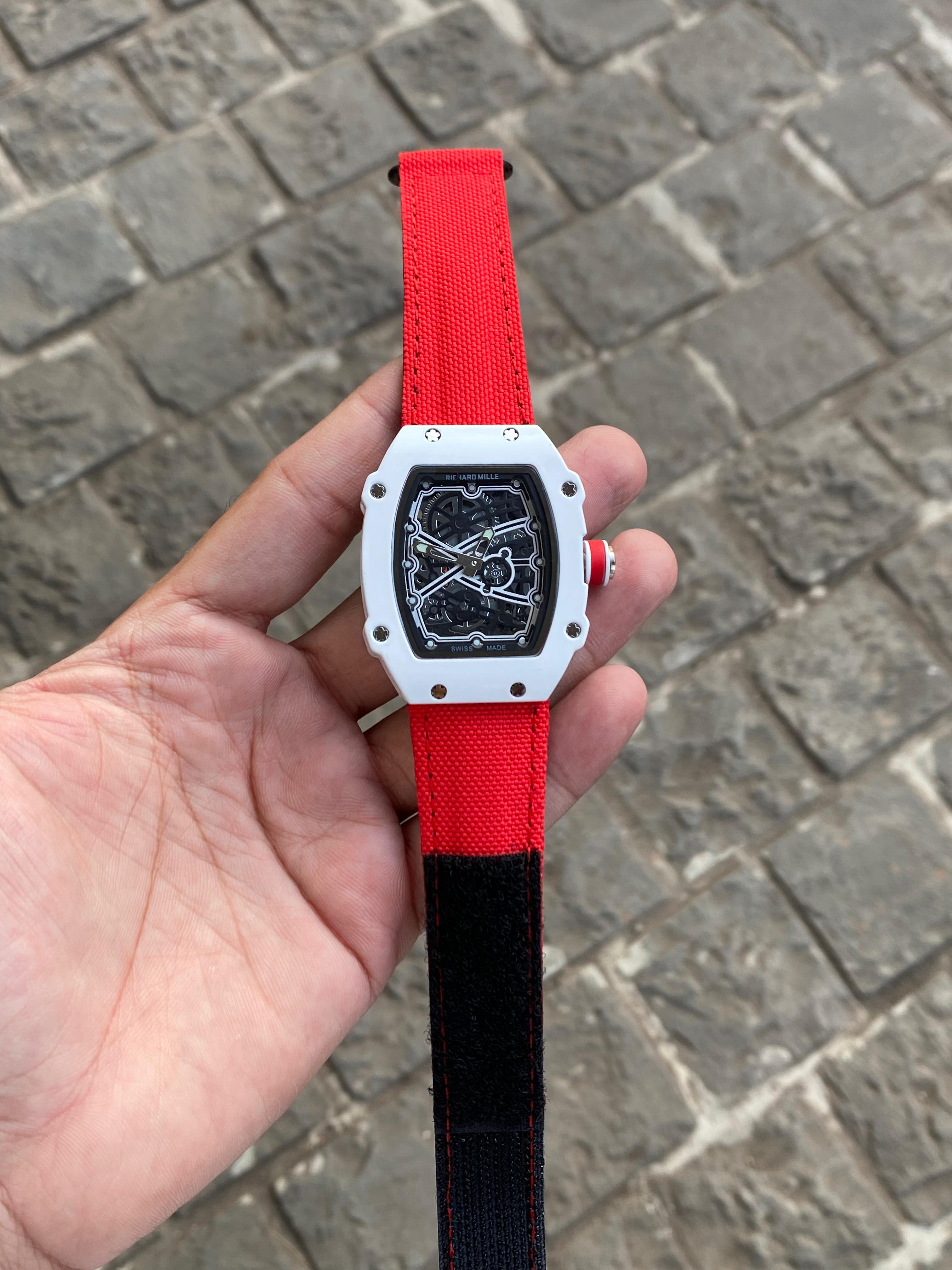 Richard Mille RM 67-02, Skeleton Dial Charles Leclerc Monaco Carbon Red Men's Watch