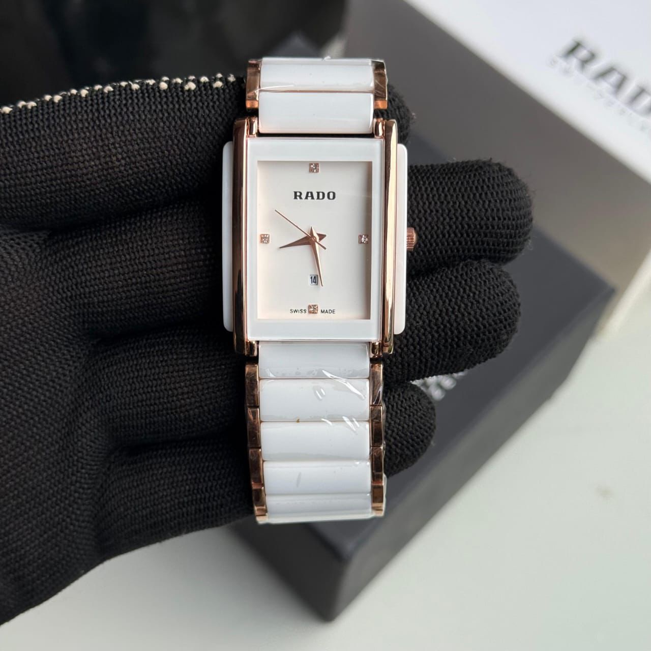 Rado Integral White Dial Ceramic Men's Watch