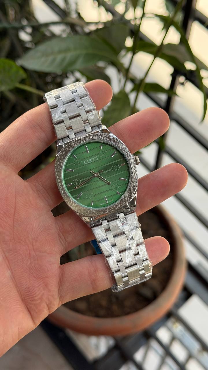 Gucci Slim Green Dial Men's Watch