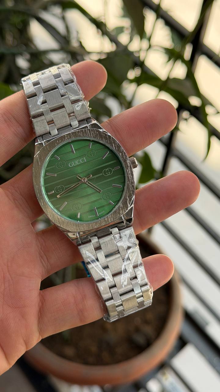 Gucci Slim Green Dial Men's Watch