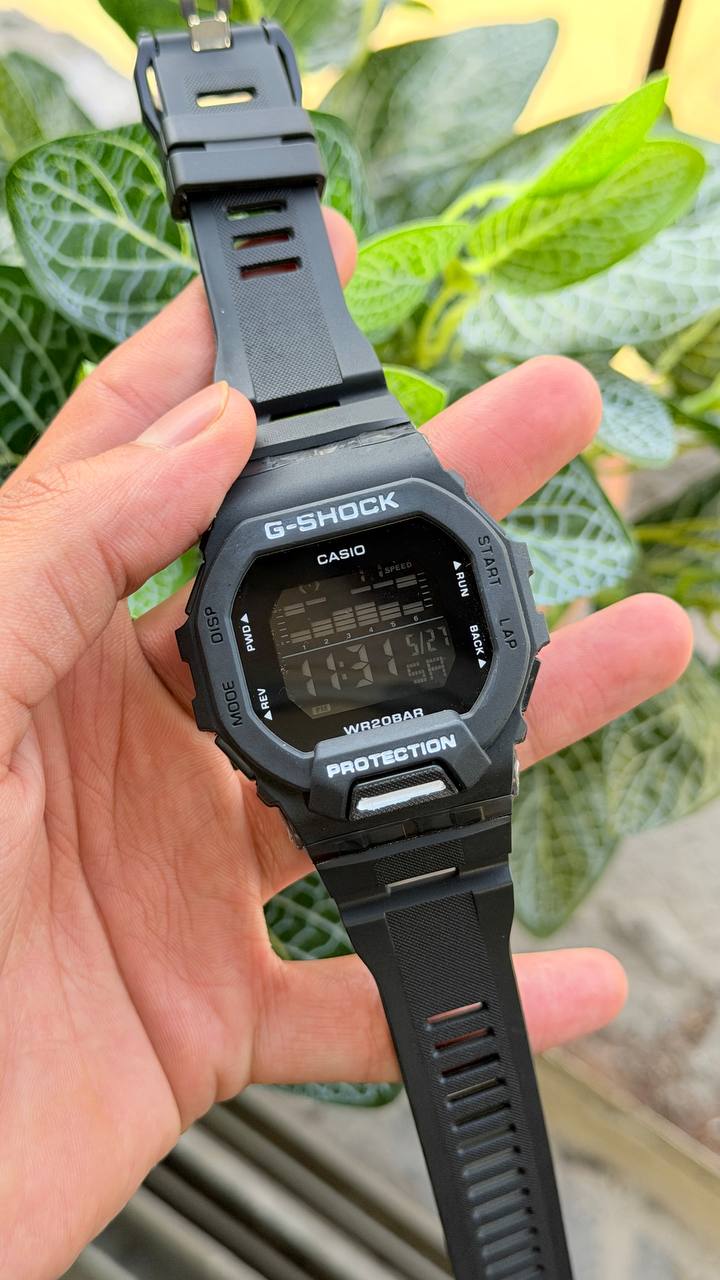 Casio G-Shock Dial Full Black Resin Strap Digital Watch - For Men G1146 (GBD-200-1DR)