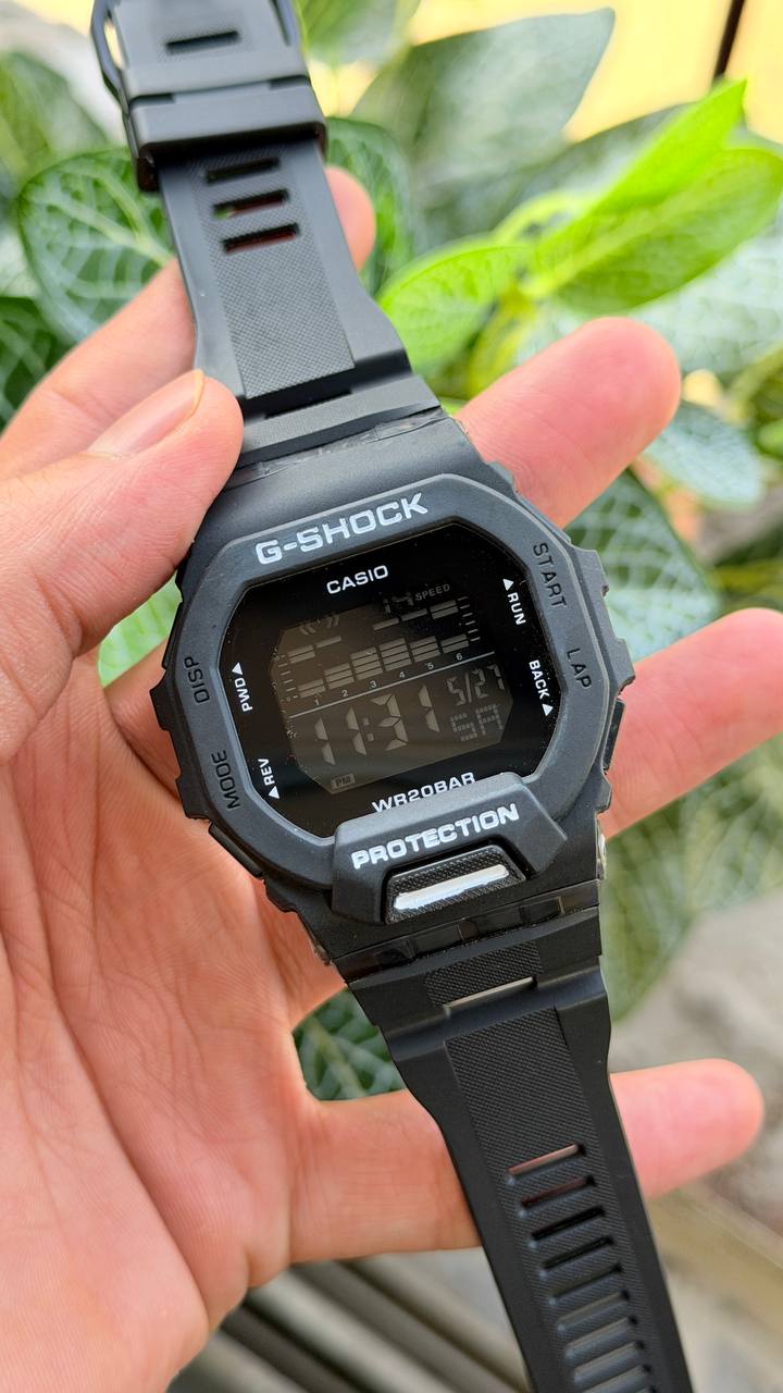 Casio G-Shock Dial Full Black Resin Strap Digital Watch - For Men G1146 (GBD-200-1DR)