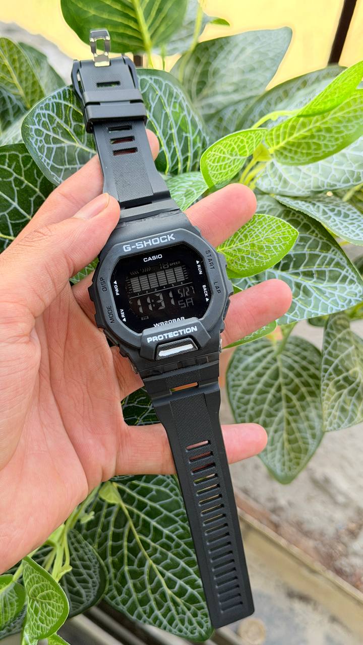 Casio G-Shock Dial Full Black Resin Strap Digital Watch - For Men G1146 (GBD-200-1DR)
