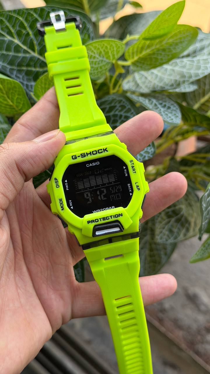 Casio G-Shock Dial Green Resin Strap Digital Watch - For Men G1146 (GBD-200-1DR)