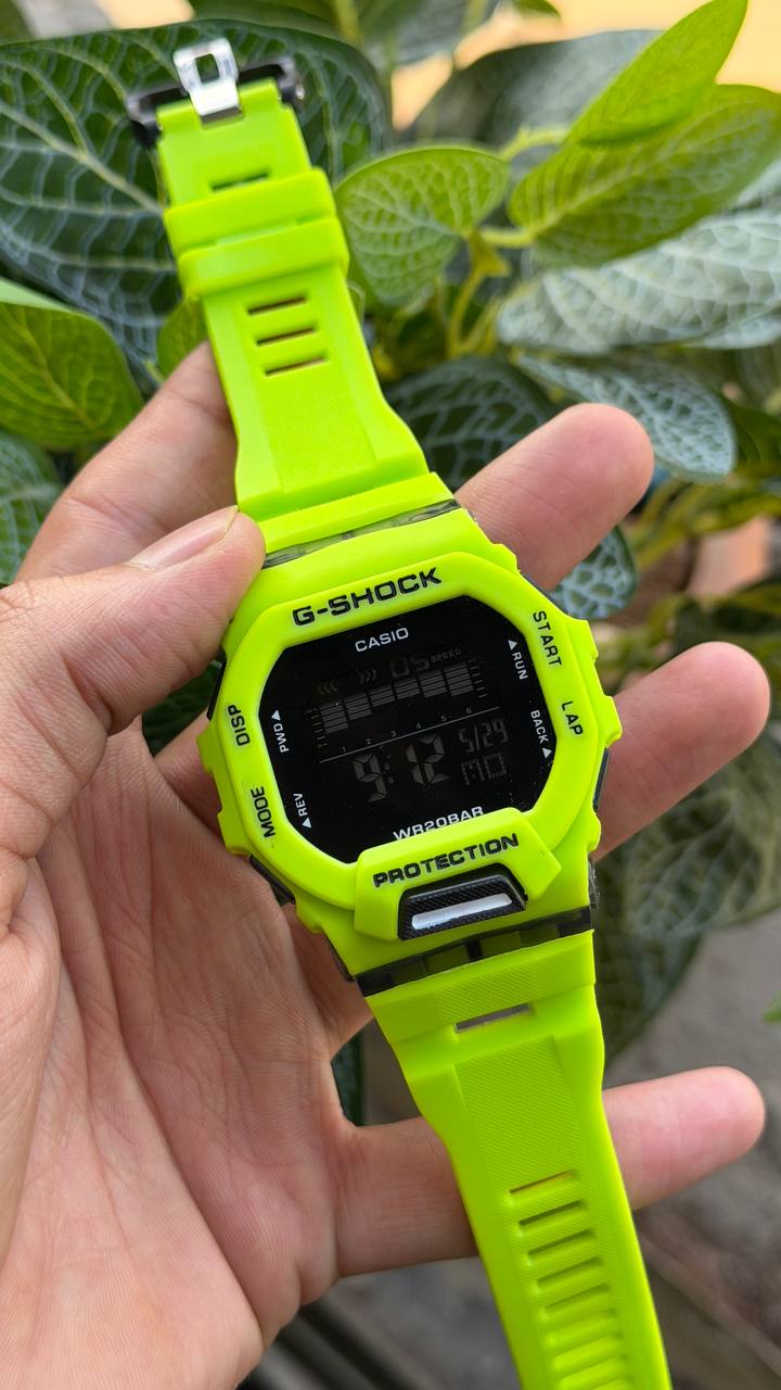 Casio G-Shock Dial Green Resin Strap Digital Watch - For Men G1146 (GBD-200-1DR)