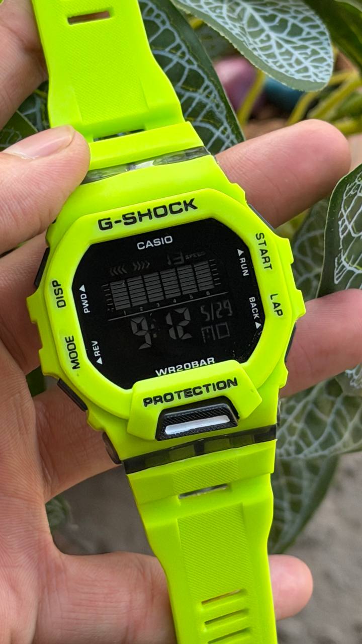 Casio G-Shock Dial Green Resin Strap Digital Watch - For Men G1146 (GBD-200-1DR)
