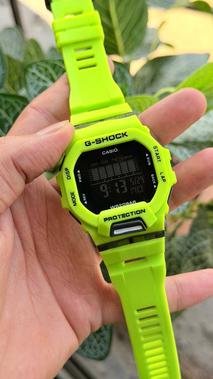 Casio G-Shock Dial Green Resin Strap Digital Watch - For Men G1146 (GBD-200-1DR)