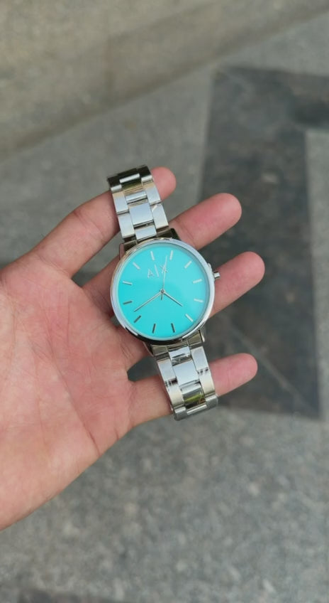 Armani Exchange Cayde AX2707 Sky Blue Dial Men's Watch