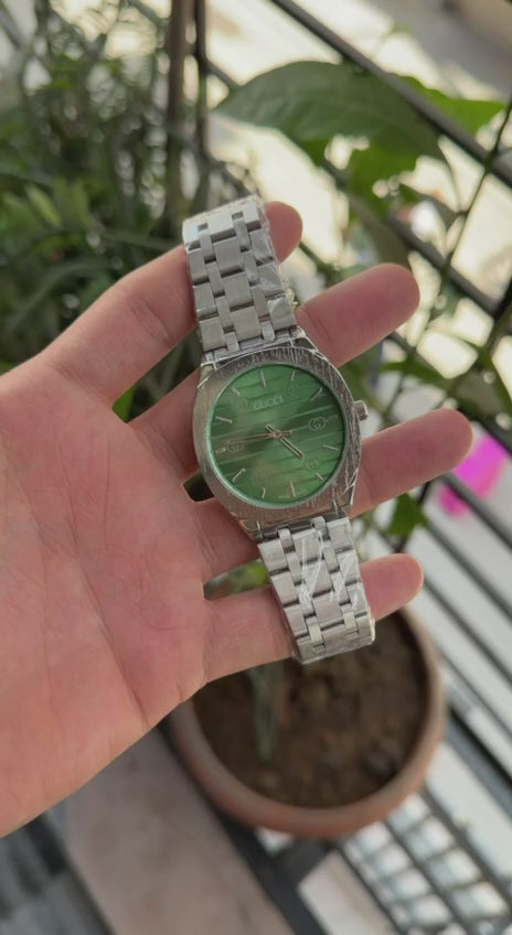 Gucci Slim Green Dial Men's Watch