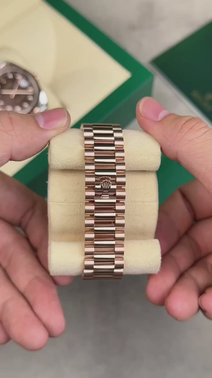 Rolex Day-Date Automatic Brown Dial Men's Watch