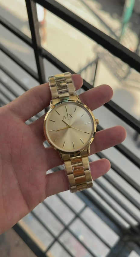Armani Exchange Cayde AX2707 Gold Dial Men's Watch