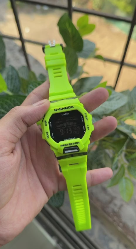 Casio G-Shock Dial Green Resin Strap Digital Watch - For Men G1146 (GBD-200-1DR)